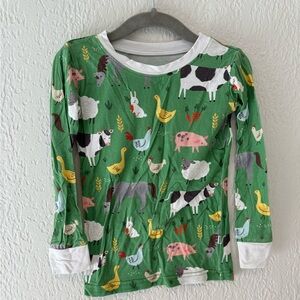 Little Sleepies Green Animal Print Pajama Set